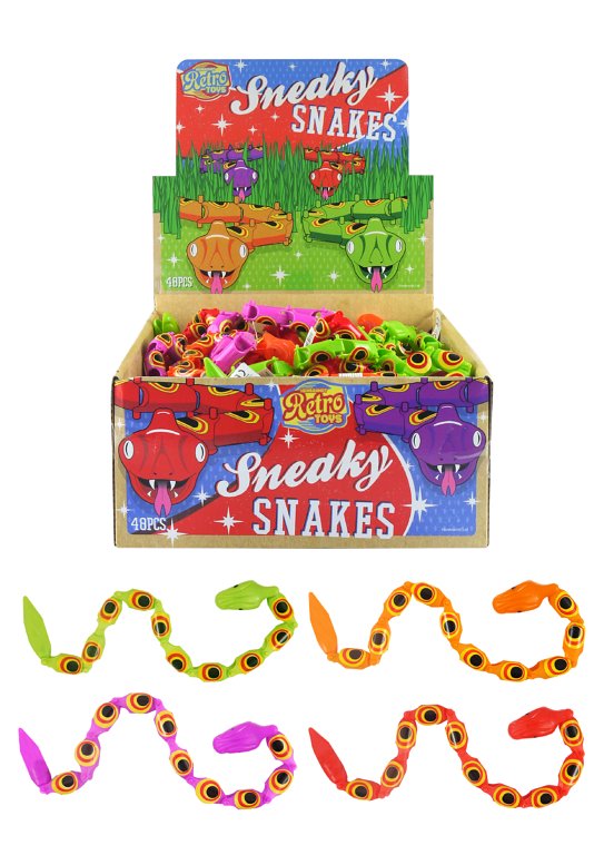 Sneaky Snakes (37cm with 12 Sections) 4 Assorted Colours