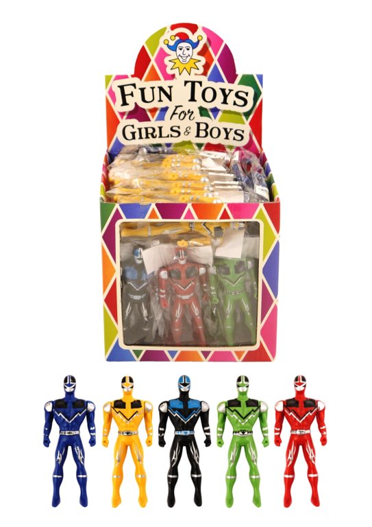 Super Fighter Figures (10cm) 5 Assorted Colours