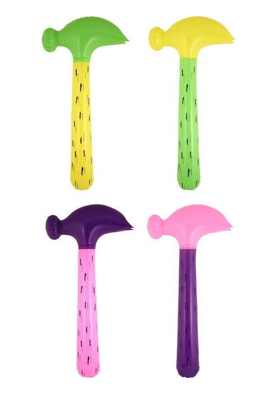Inflatable Hammer in 4 Assorted Colours (86cm)
