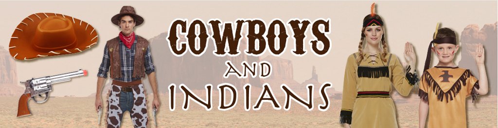 Theme Cowboys And Indians Banner