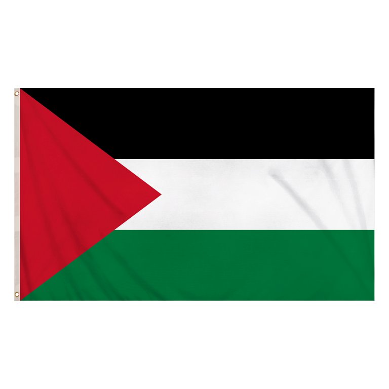 Palestine Flag (5ft x 3ft) Polyester, double stitched seam, metal eyelets