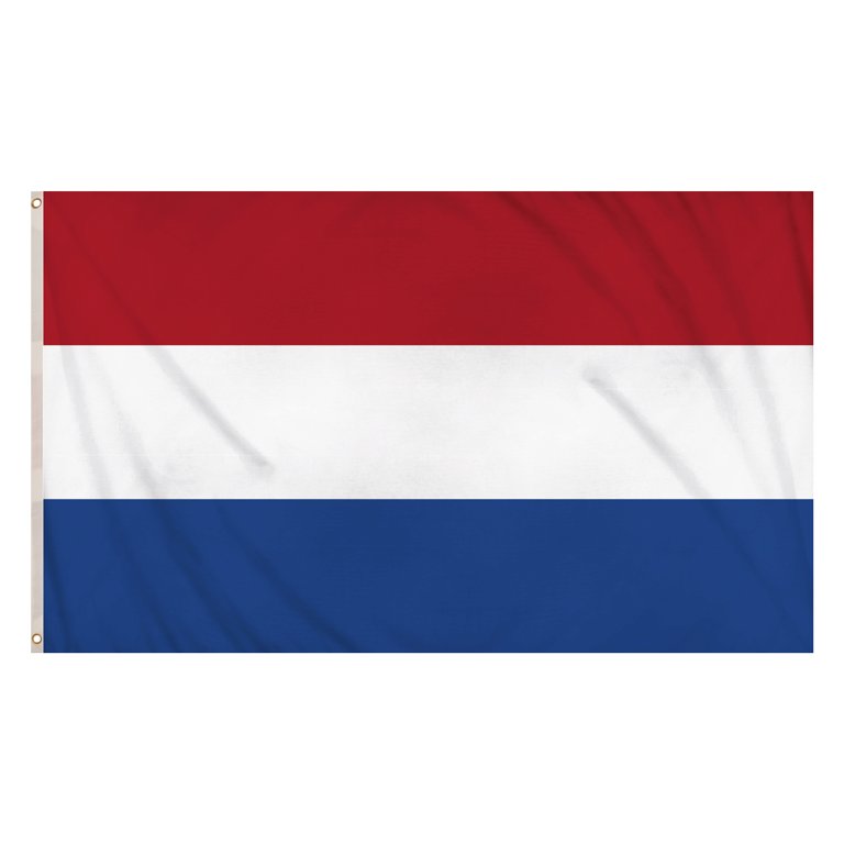 Netherlands Flag (5ftx3ft) Polyester, double stitched seam, metal eyelets