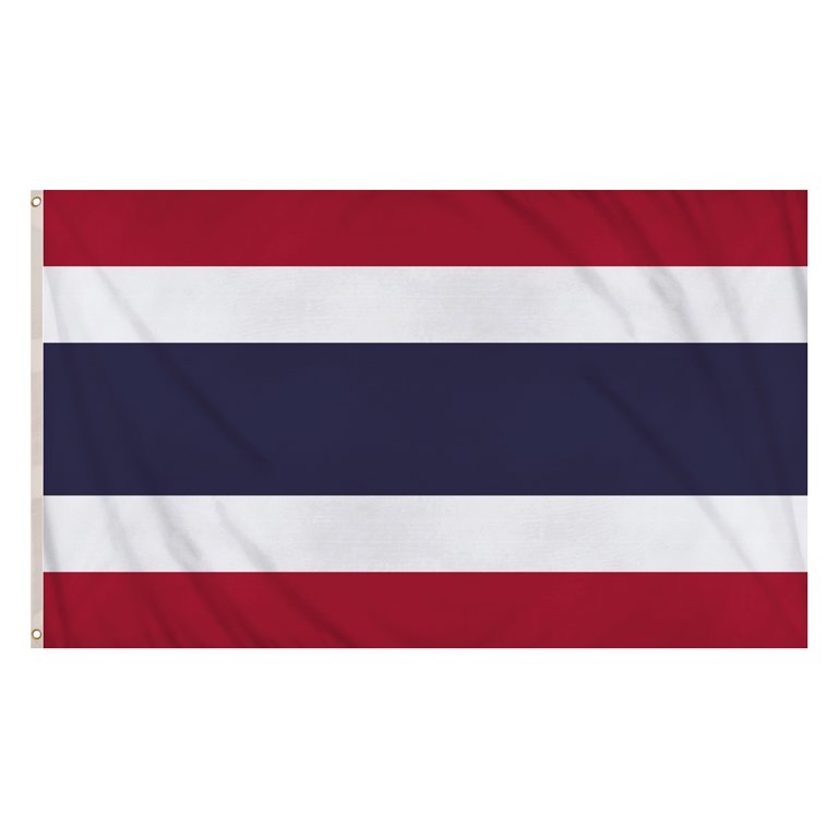Thailand Flag (5ft x 3ft) Polyester, double stitched seam, metal eyelets