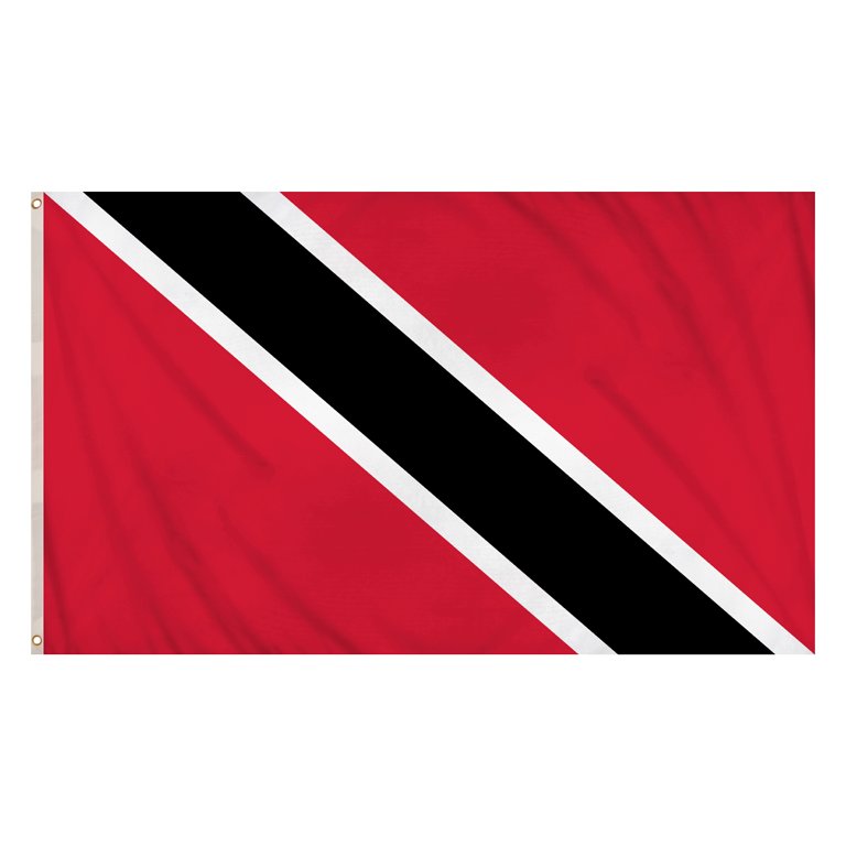 Trinidad & Tobago Flag (5ft x 3ft) Polyester, double stitched seam, metal eyelets