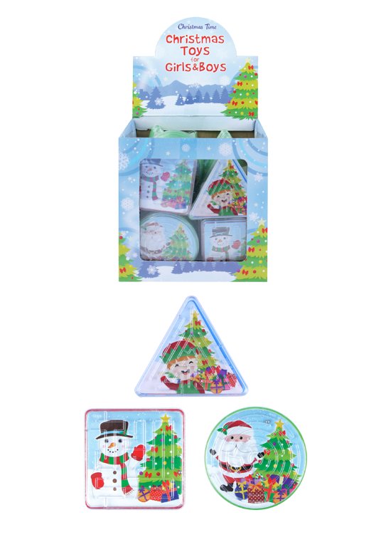 Mini Christmas Puzzle Mazes (Assorted Designs)