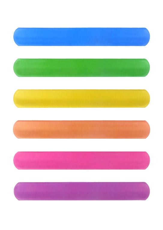 Neon Snap Bracelets (6 Assorted Designs)