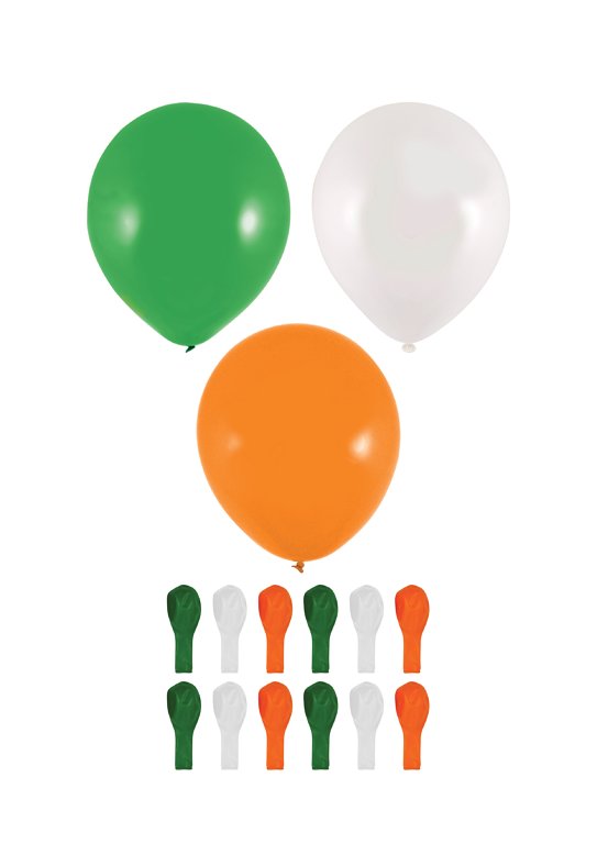 St Patrick's Day Irish Tri Colour Balloons (23cm) 3 Assorted Colours