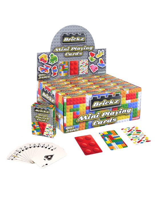 Mini Brickz Playing Cards (6x4cm) 3 Assorted Designs