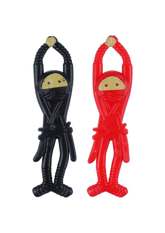 Stretch Sticky Flying Ninjas (2 Assorted Colours)