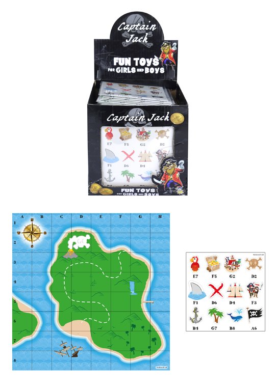 Children's Pirate Treasure Map Game 19.5cm x 19.5cm