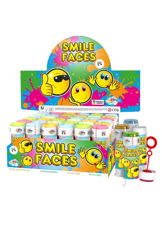 Yellow Smile Bubble Tubs with Wand (60ml)