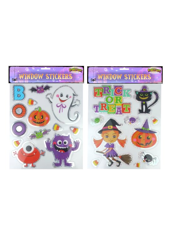 Halloween Window Stickers, 2 Assorted Designs