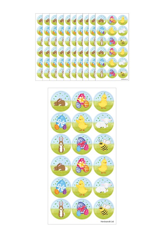 Large Easter Stickers (2.5cm)