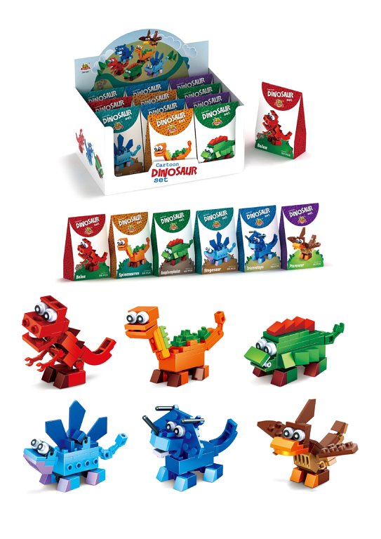 Dinosaur Block Kits 6 Assorted Designs