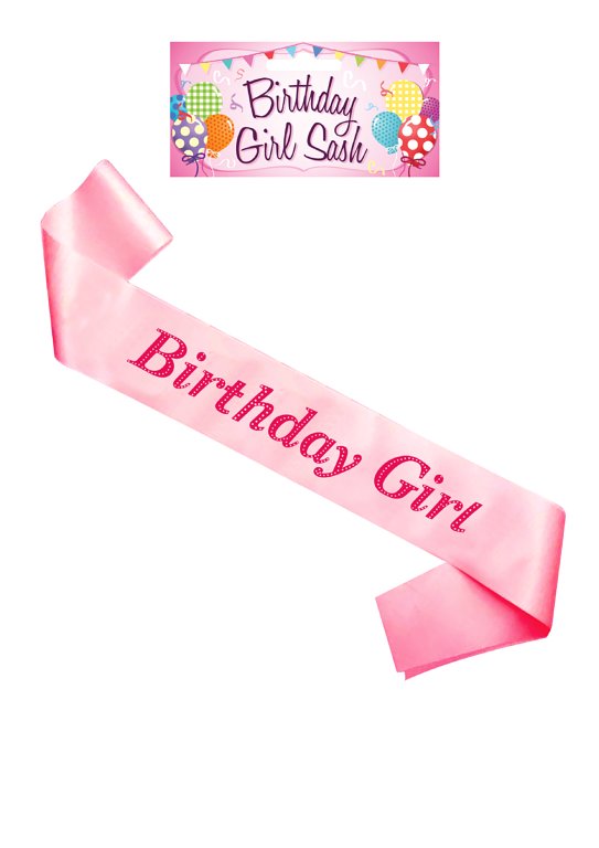 Birthday Girl Sash (Pink)