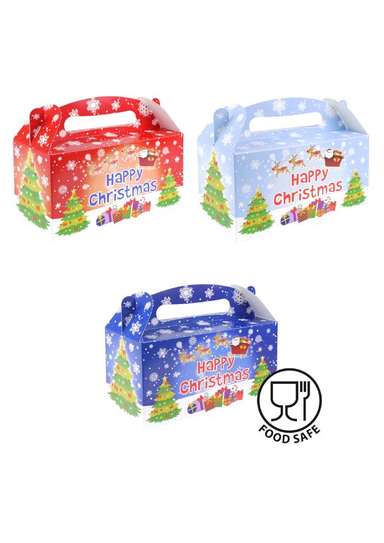 Christmas Lunch Boxes (Large) 3 Assorted Designs