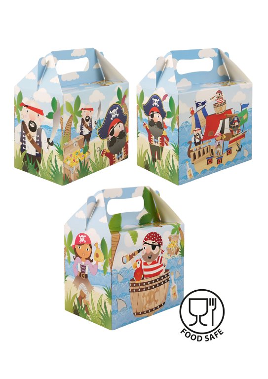 Pirate Lunch Boxes (3 Assorted Designs)