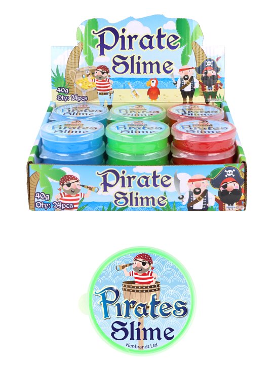 Pirate Slime Tubs (7cm x 2cm) 3 Assorted Colours