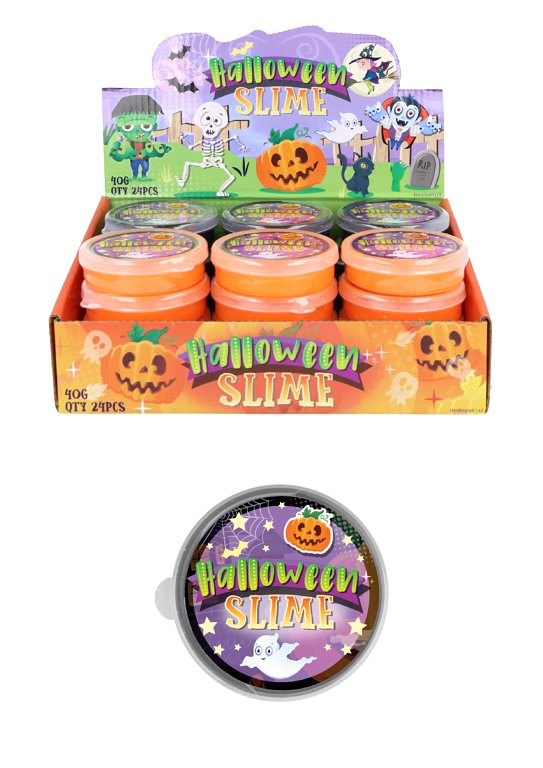 Halloween Slime Tubs (7cm x 2cm) 2 Assorted Colours