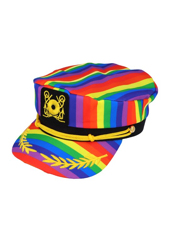 Rainbow Pride Sailor Captain Hat (Adult)