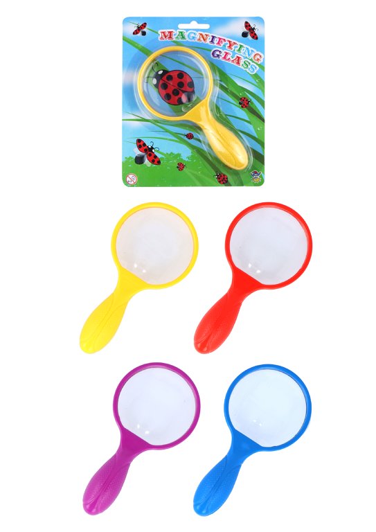 Magnifying Glasses (15cm) 4 Assorted Colours