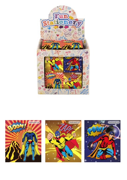 Superhero Notebooks (7cm x 6cm)