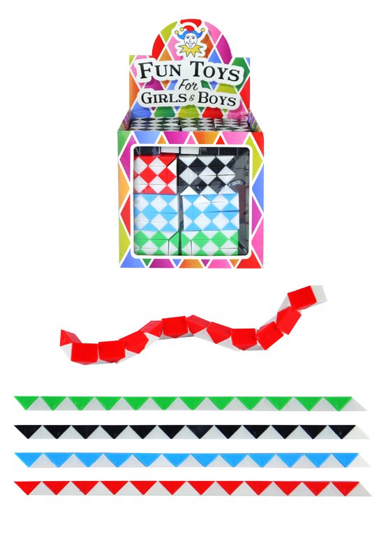Puzzle Snakes (22cm) 4 Assorted Colours