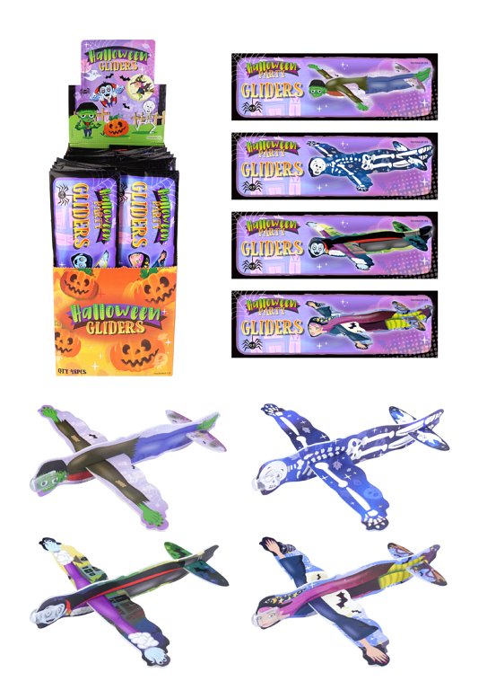 Halloween Gliders (17cm) 4 Assorted Designs