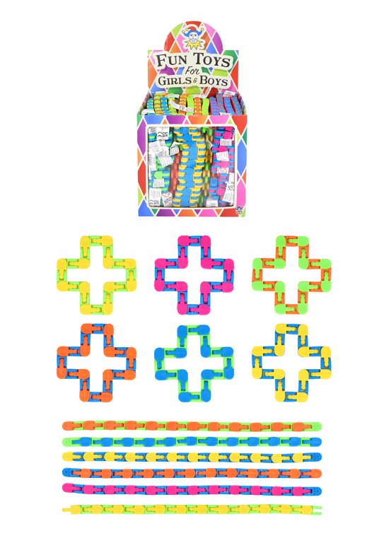Wacky Track Puzzle Chain (26.5cm) 6 Assorted Colours