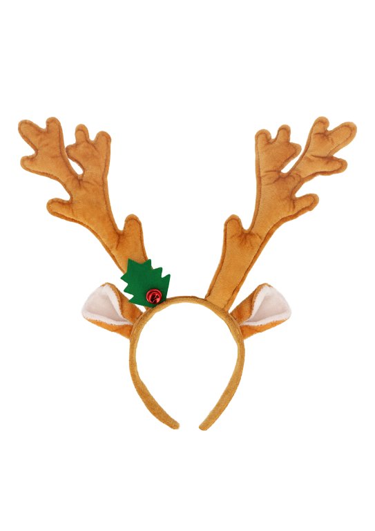 Reindeer Antlers with Bell Headband