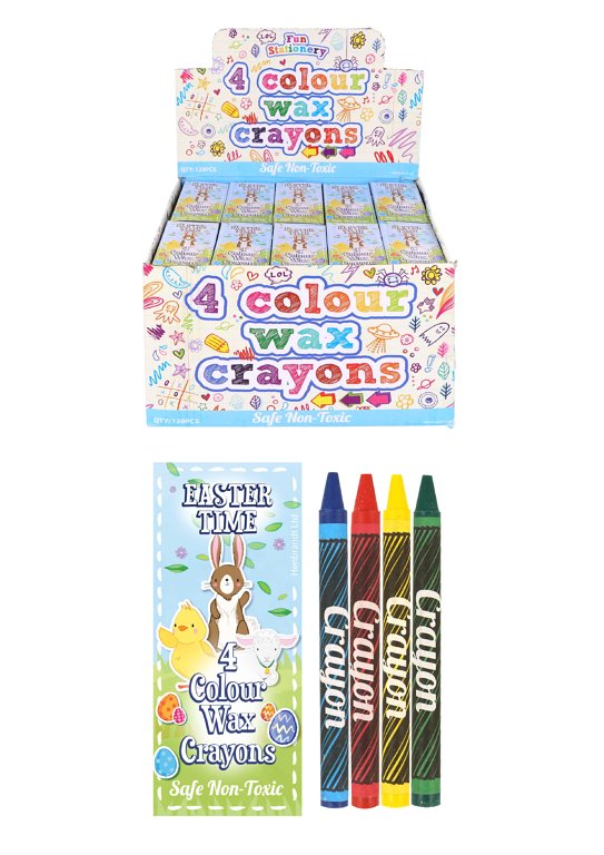 Mini Easter Wax Crayon Packs (4pcs)