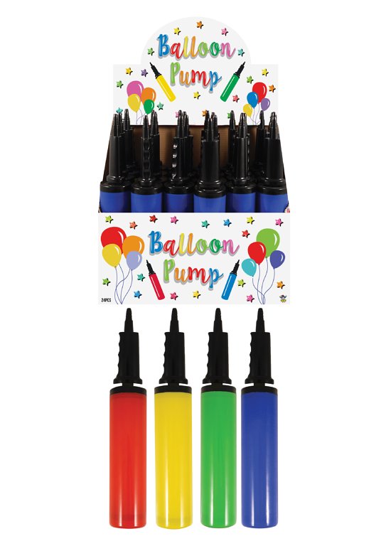 Balloon Pump (30cm) 4 Assorted Colours