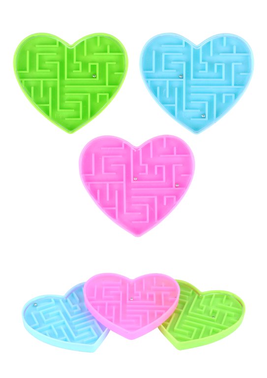 Pastel Heart Puzzle Mazes
