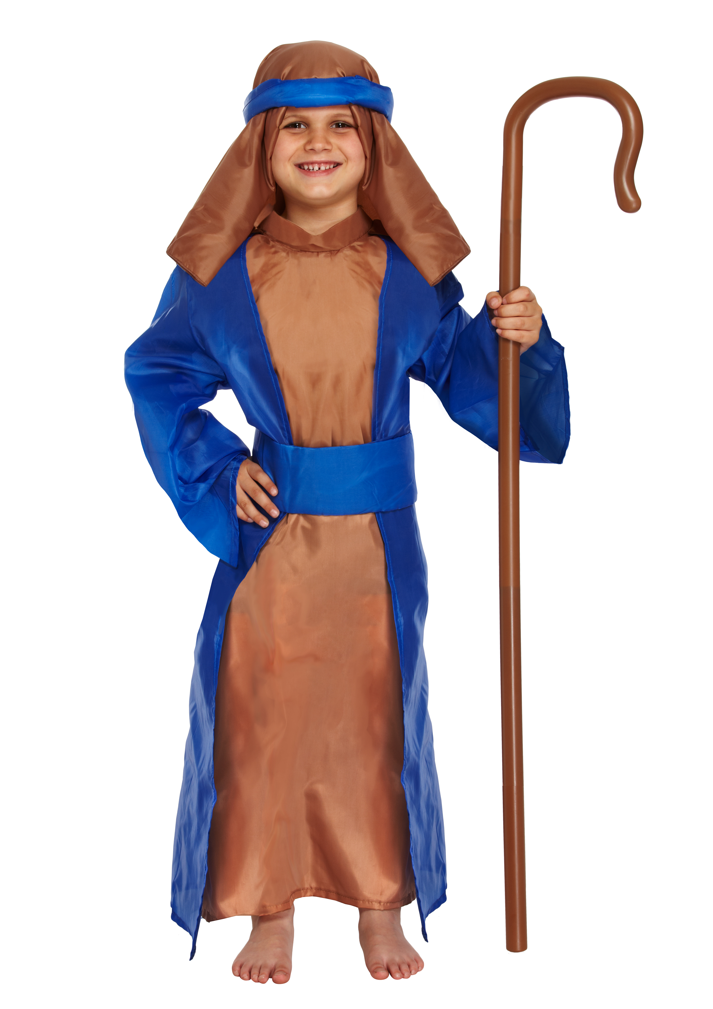Children's Blue Shepherd Costume (Small / 4-6 Years) : Henbrandt Ltd