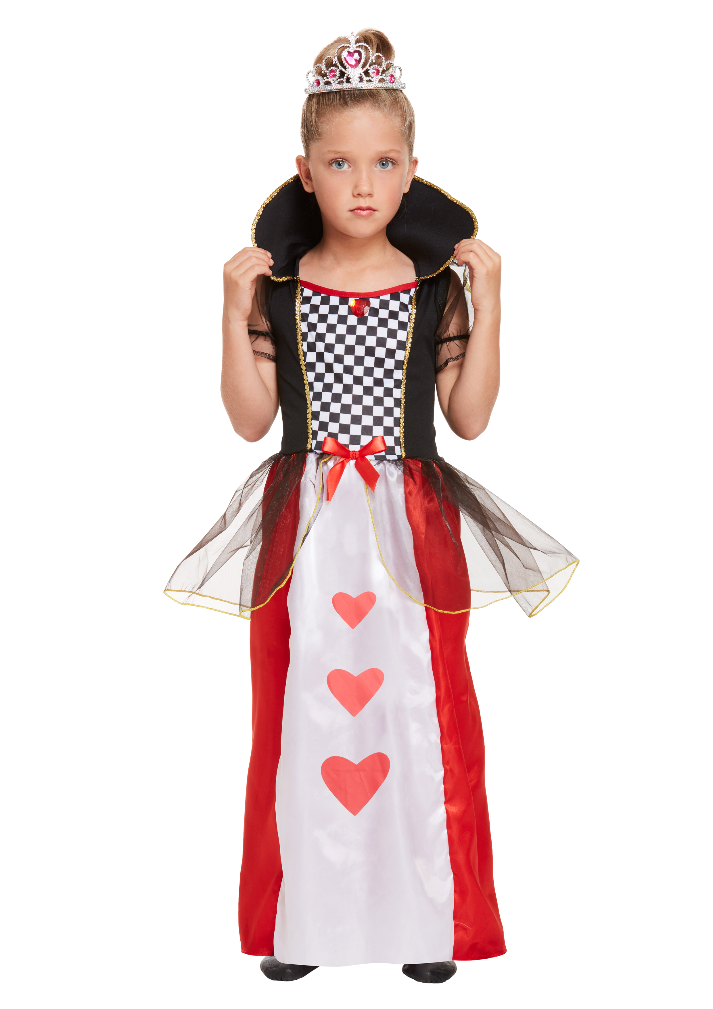 Children's Queen of Hearts Costume (Small / 4-6 Years) : Henbrandt Ltd