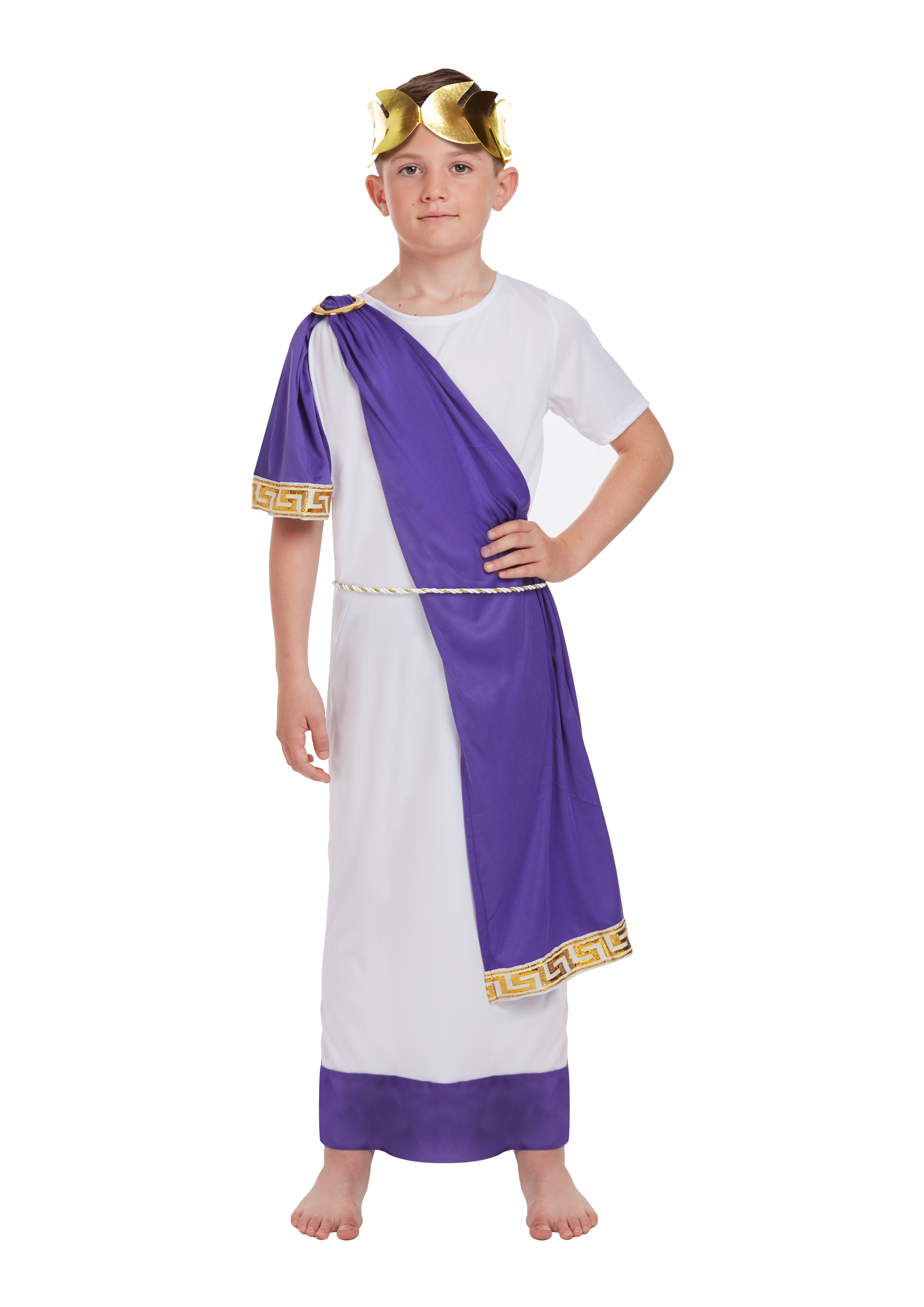 Children's Roman Emperor Costume (Medium / 7-9 Years) : Henbrandt Ltd
