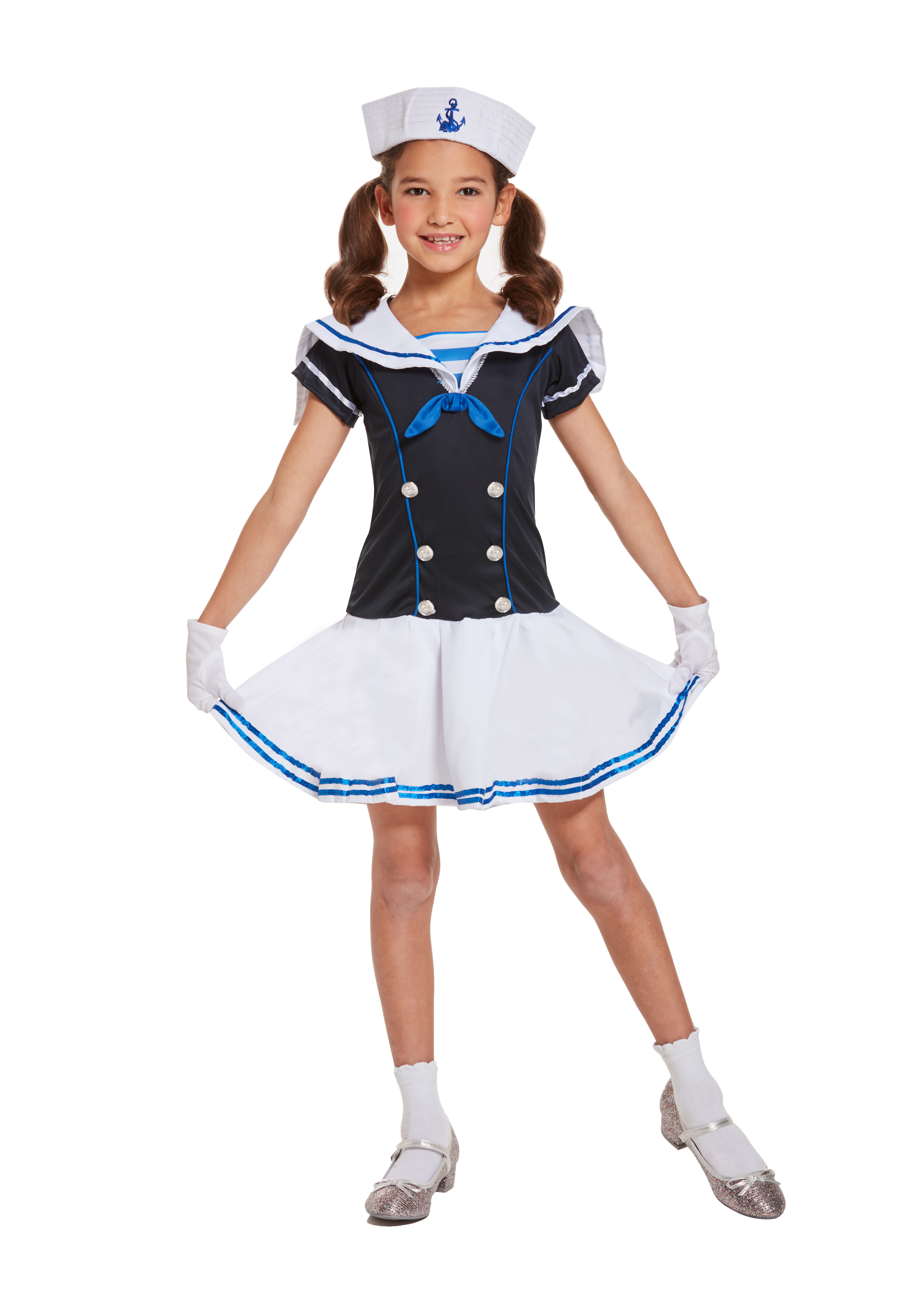 Children s Sailor Girl  Costume  Small 4 6 Years 