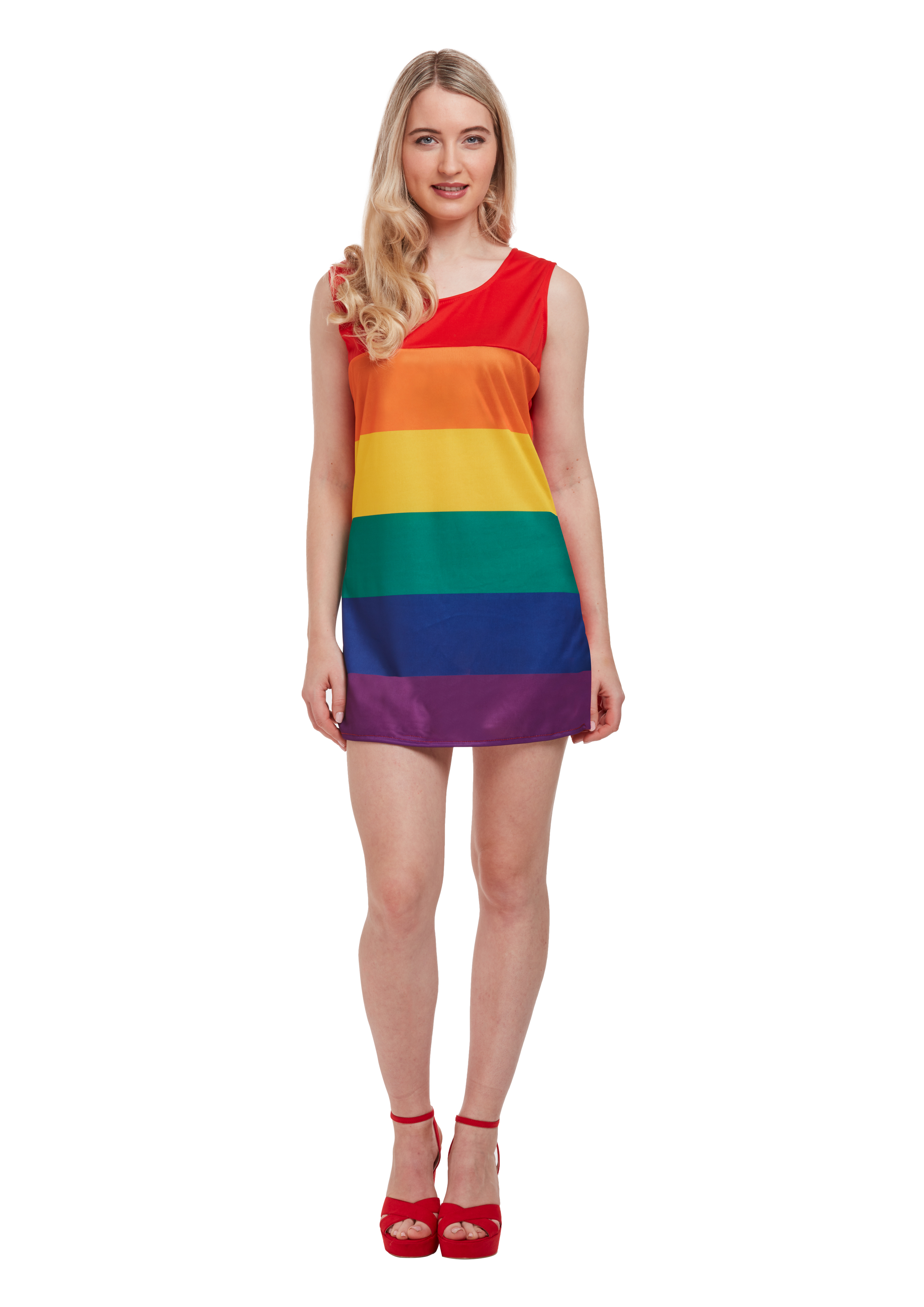 Pride Rainbow Dress (One Size) Adult Fancy Dress Costume : Henbrandt Ltd