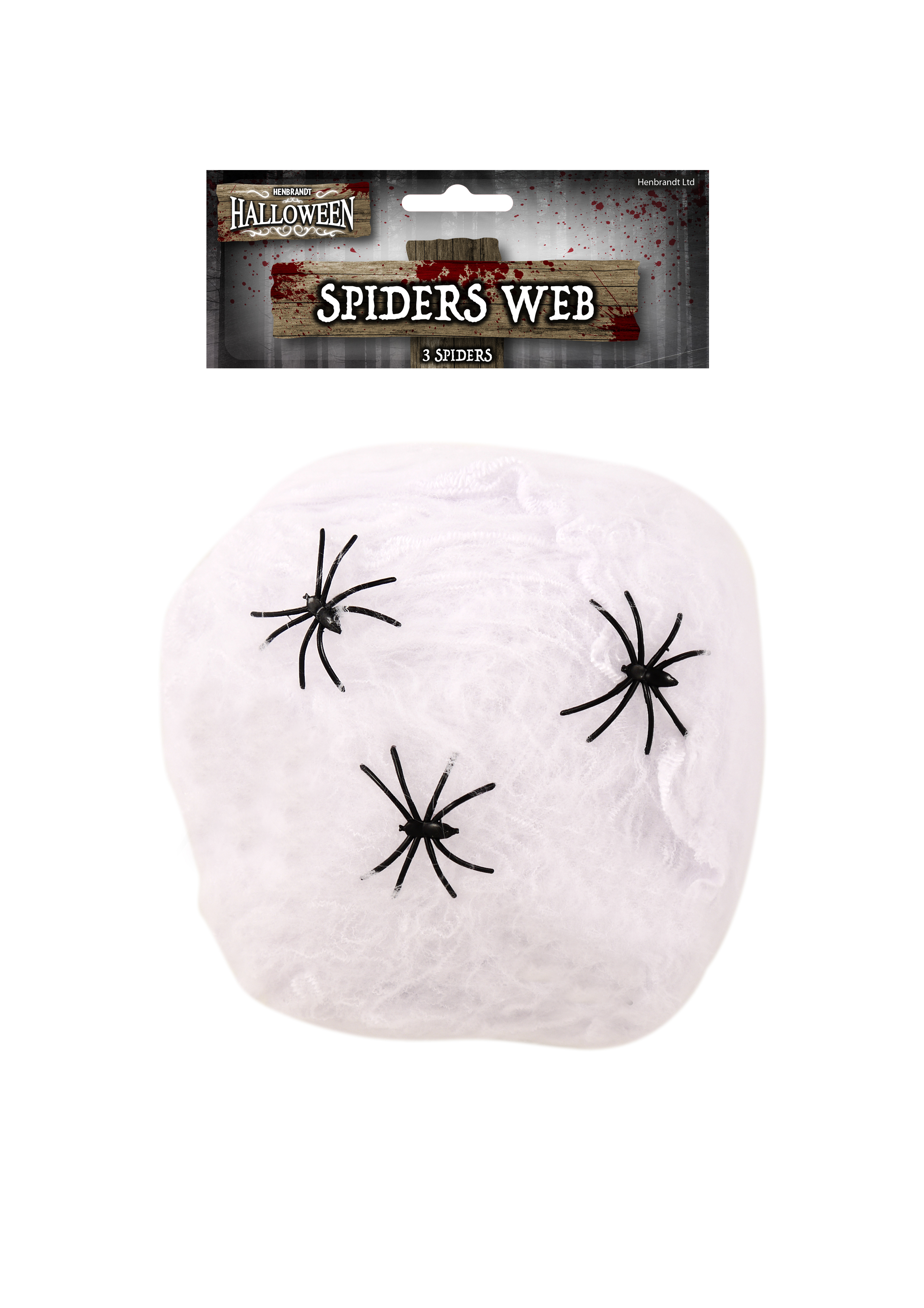 White Spider's Web with 3 Spiders (20g) : Henbrandt Ltd