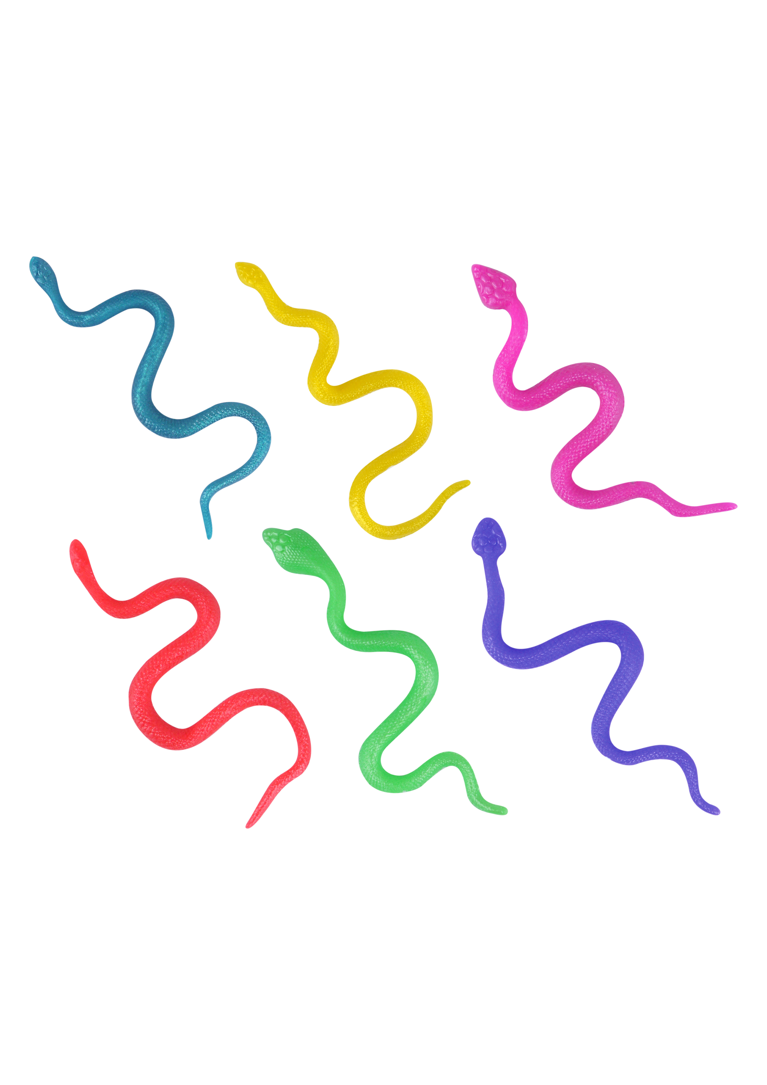 Stretch Snakes (20cm) 6 Assorted Colours : Henbrandt Ltd