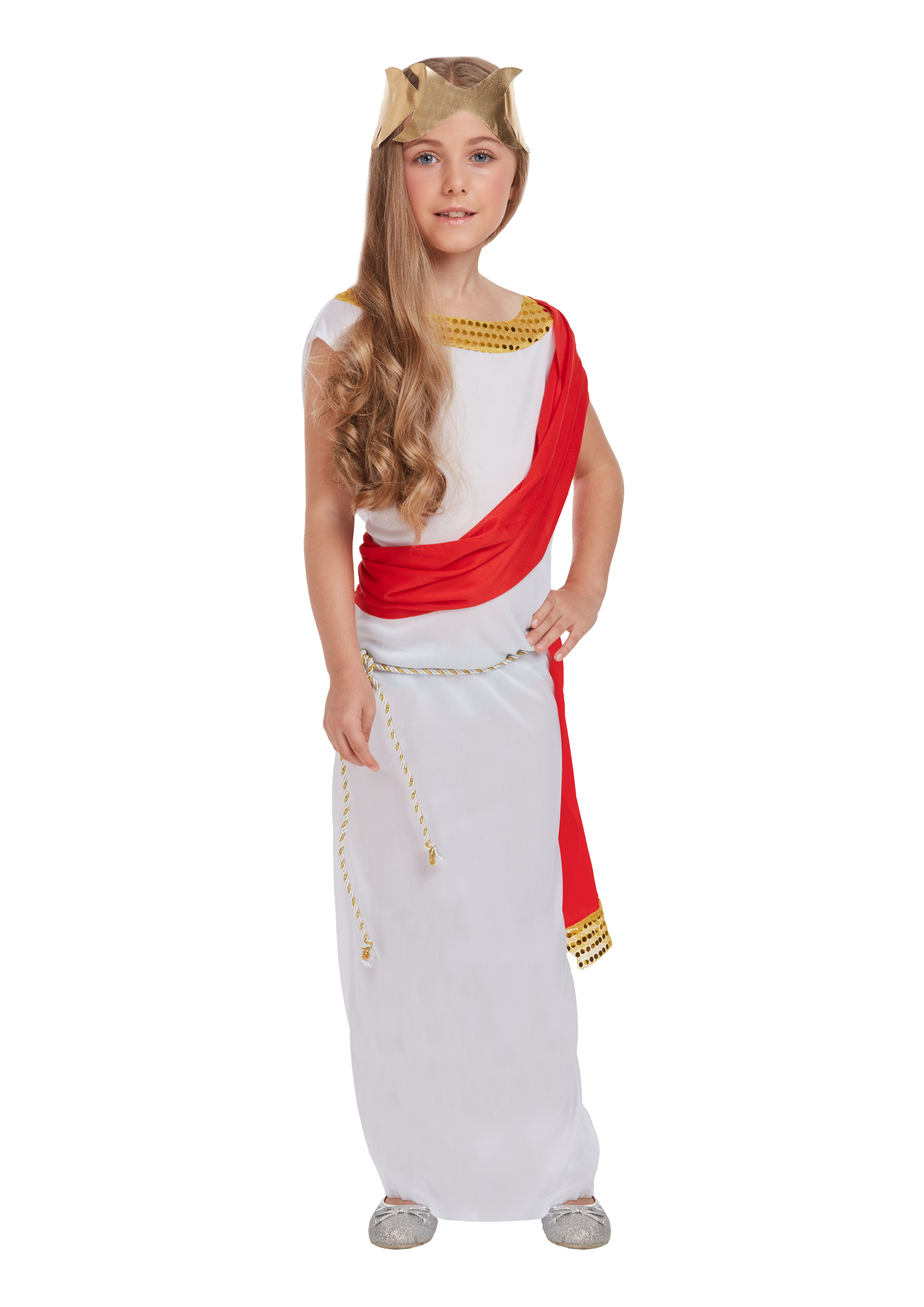 Henbrandt Girls Roman Goddess Costume Large 10-12Years 