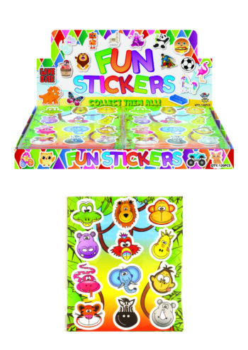 Jungle Sticker Sheets (10cm x 11.5cm)