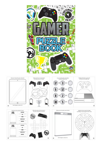 Mini Gamer Puzzle Books (10.5x14.5cm)