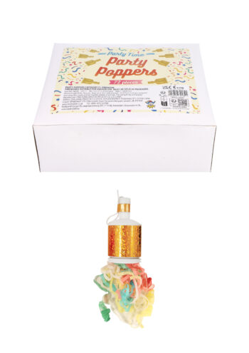 Gold Holographic Party Poppers